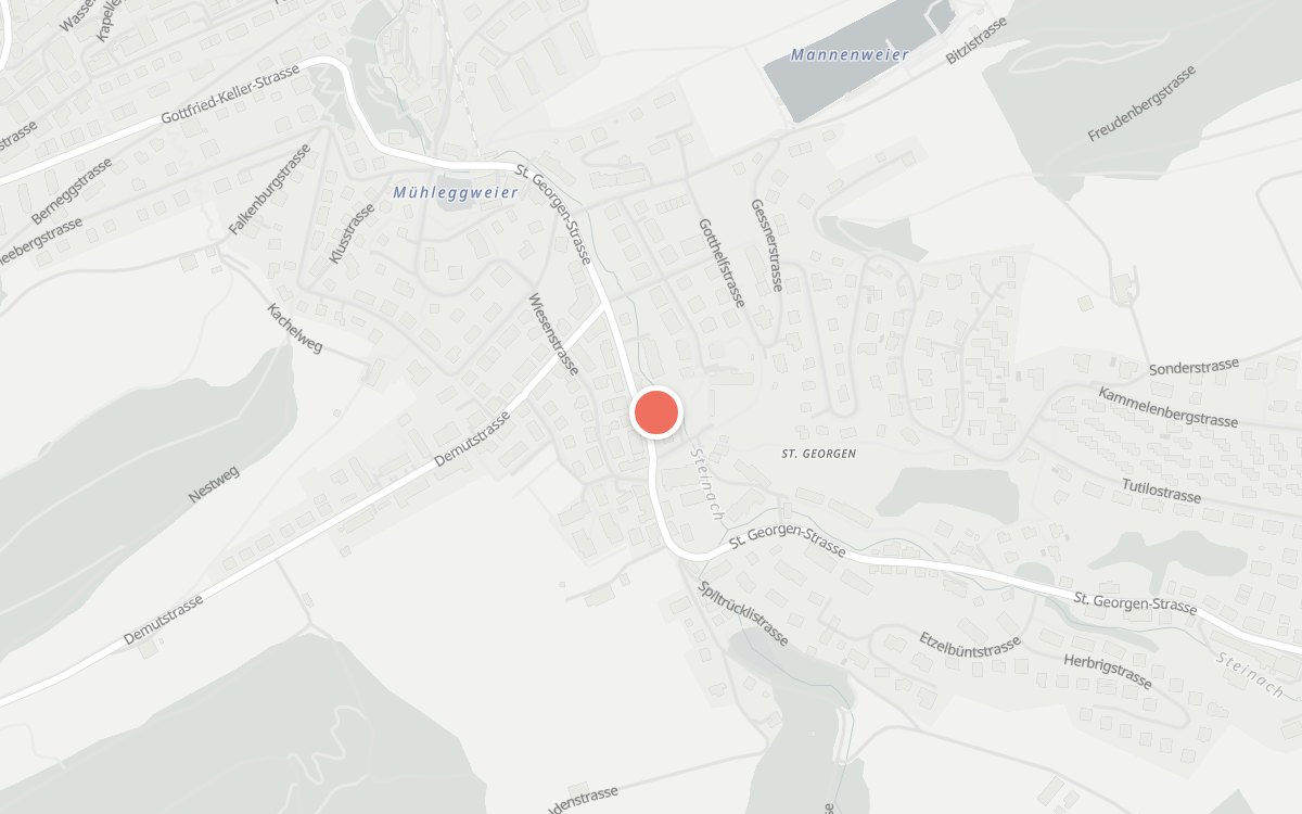 Karte: Restaurant Traube, St. Georgen-Strasse, 9004 St. Gallen