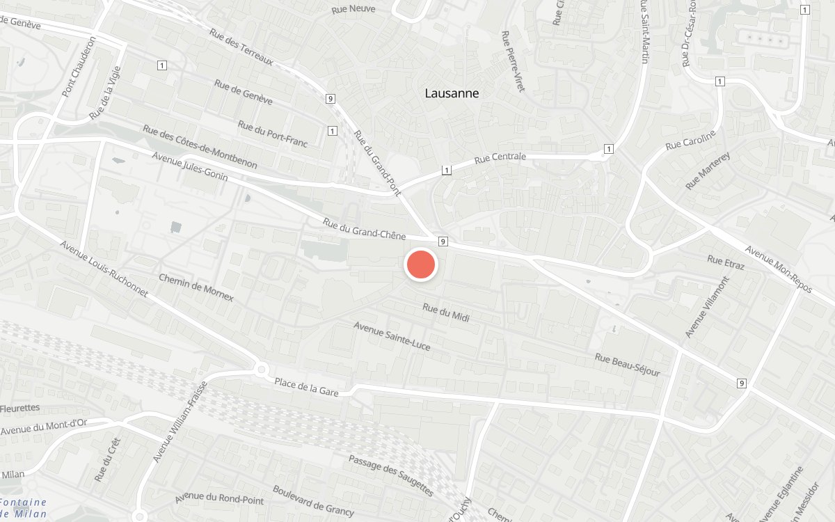 Plan : La Bavaria, Rue du Petit-Chêne 10, Lausanne