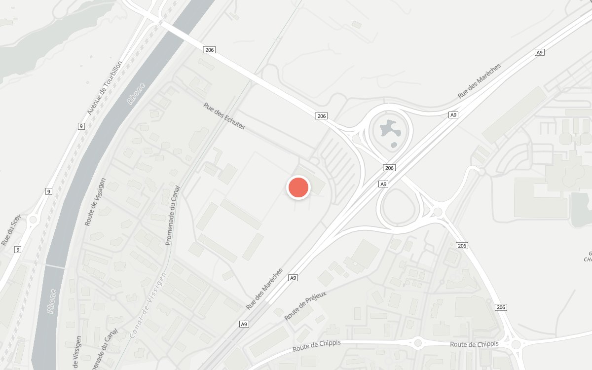 Plan : Restaurant Pizzeria de Valère, Rue des Echutes 40, 1950 Sion