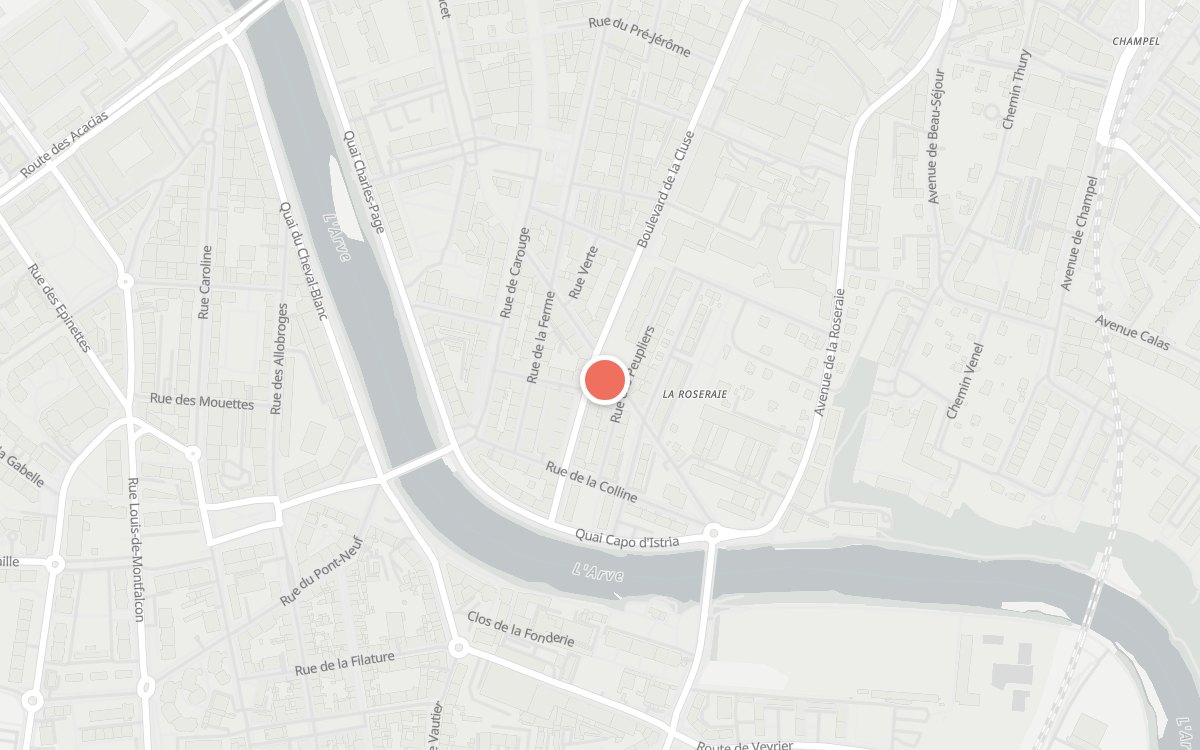 Plan : Äkta, Boulevard de la Cluse 20, 1205 Genève