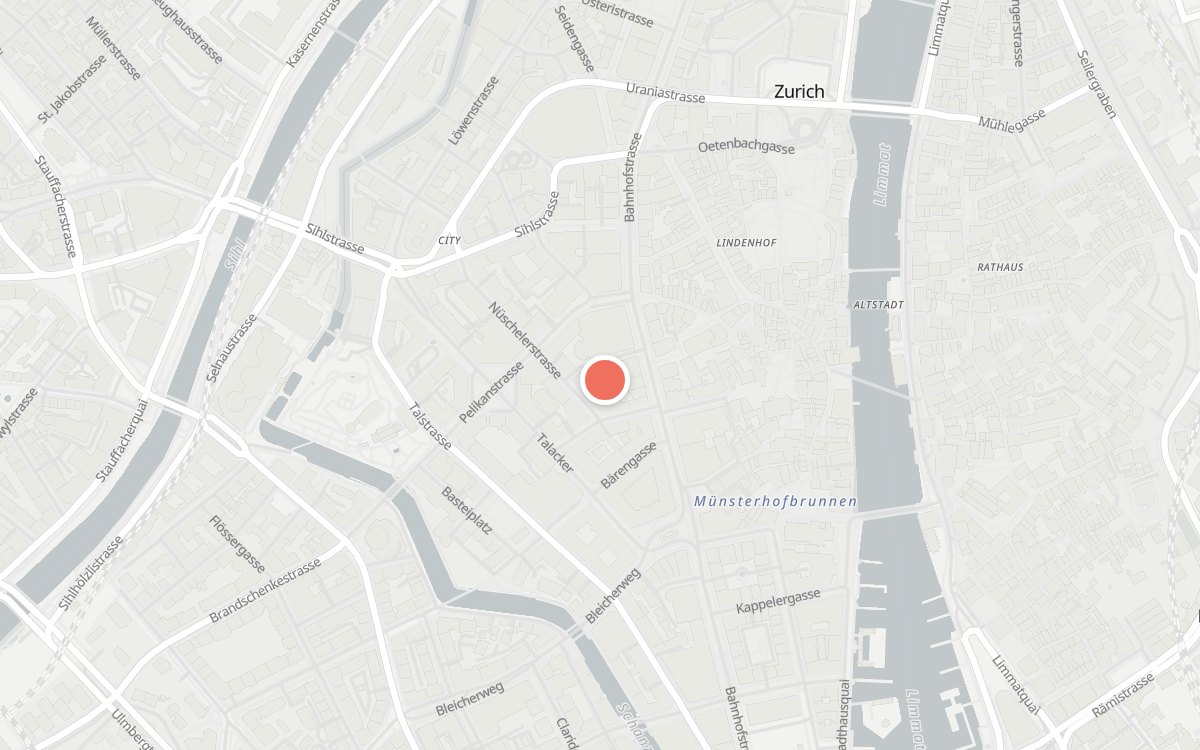 Karte: Carlton, Bahnhofstrasse 41, 8001 Zürich