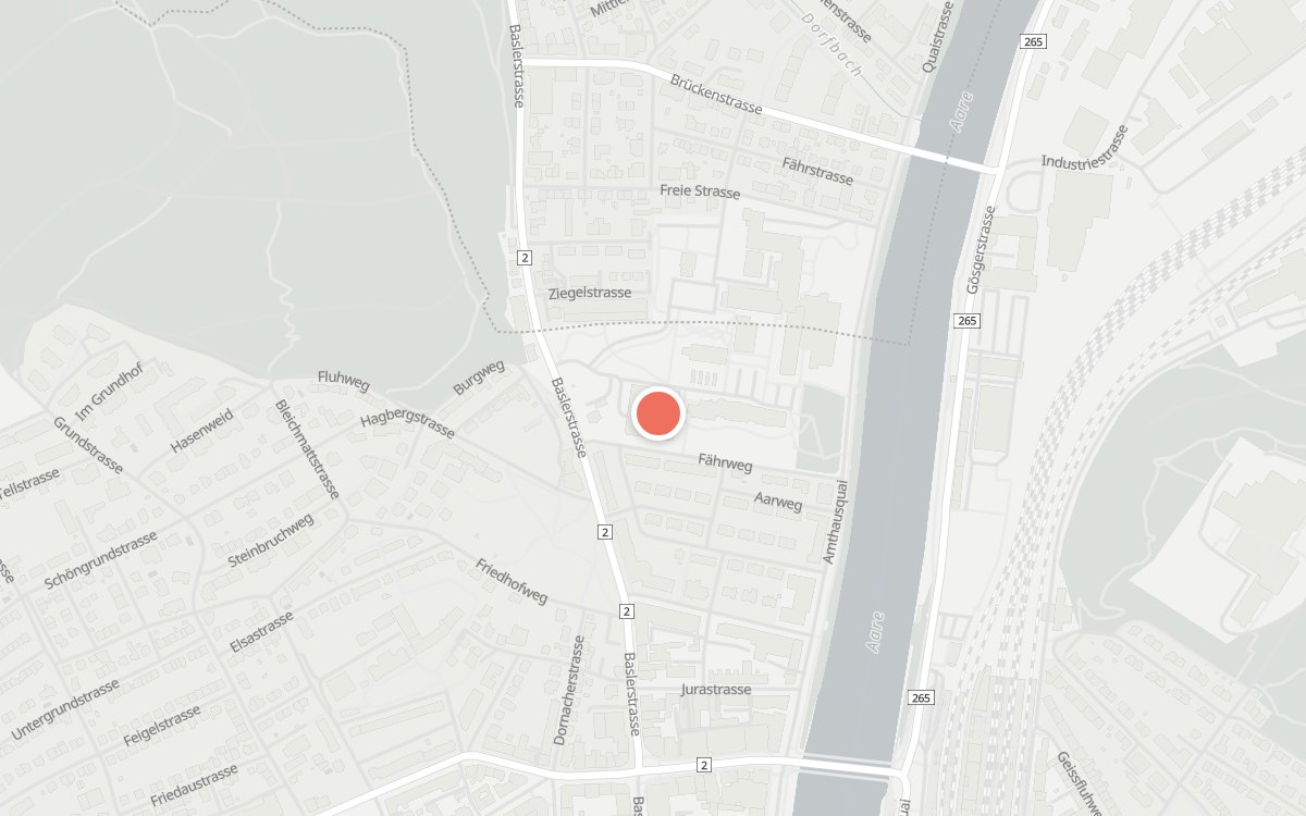 Karte: Restaurant Kantonsspital Olten, Baslerstrasse 150, 4600 Olten