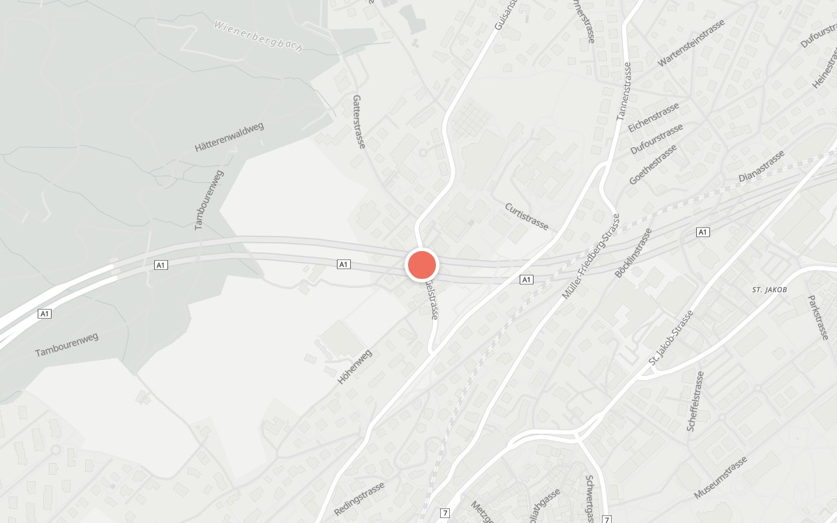 Karte: Wienerberg, Bodanstrasse 2, 9000 St.Gallen