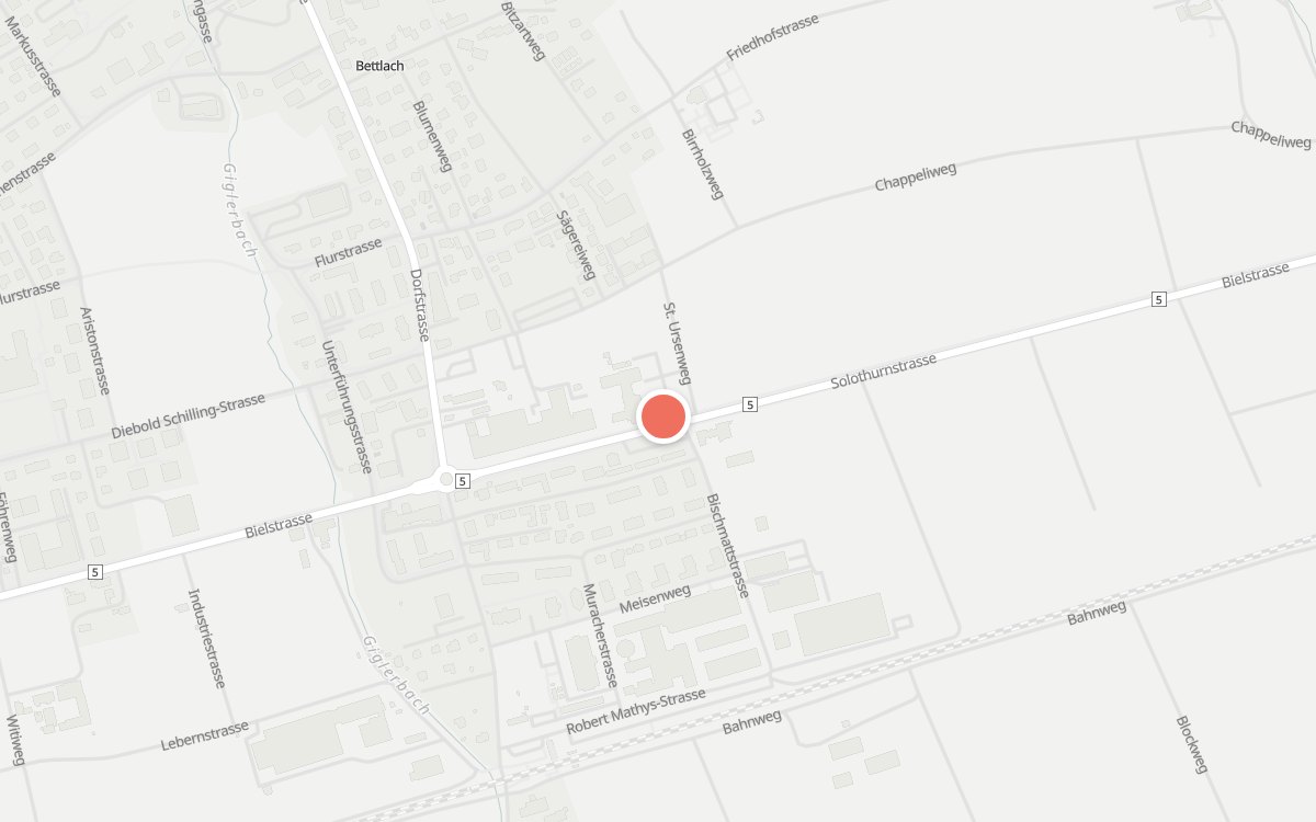 Karte: St. Urs und Viktor, Solothurnstrasse, 2544 Solothurn