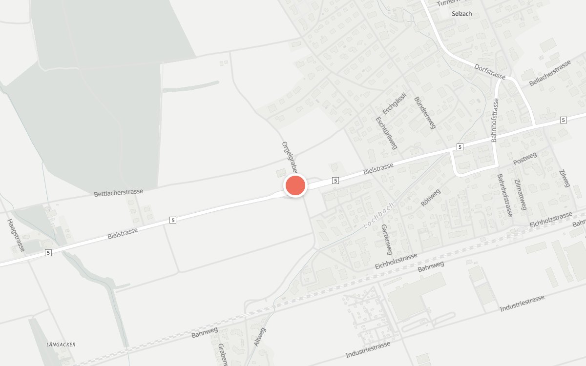 Karte: Wirtshaus zur Grabachern, Bielstrasse 20, 2545 Selzach