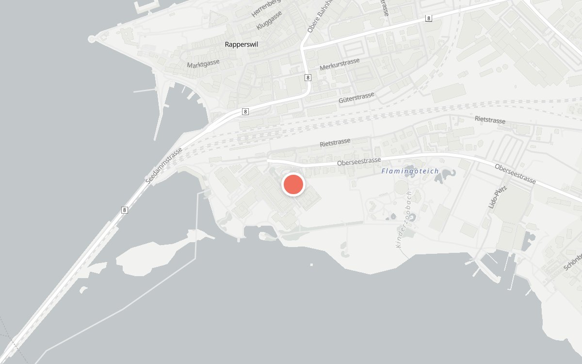 Karte: Restaurant OST / Restaurant Pier 2, Oberseestrasse 12, 8640 Rapperswil-Jona