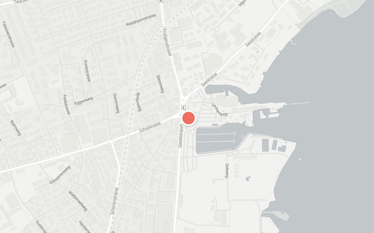 Karte: Holiday, Gwattstrasse 1, 3604 Thun
