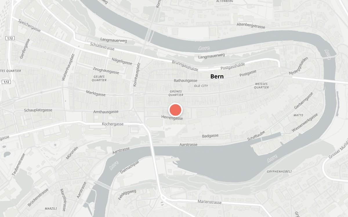 Karte: Piman Thai Restaurant, Münstergasse 47, 3011 Bern