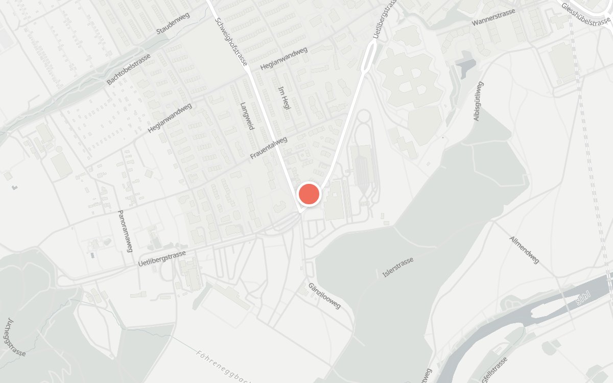 Karte: Schützenruh, Uetlibergstrasse 300, 8045 Zürich