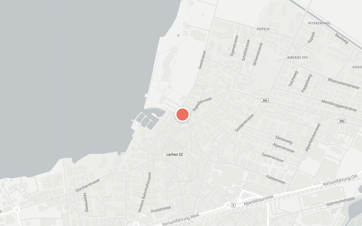 Karte: Steiner, Kapellstrasse 1, 8853 Lachen