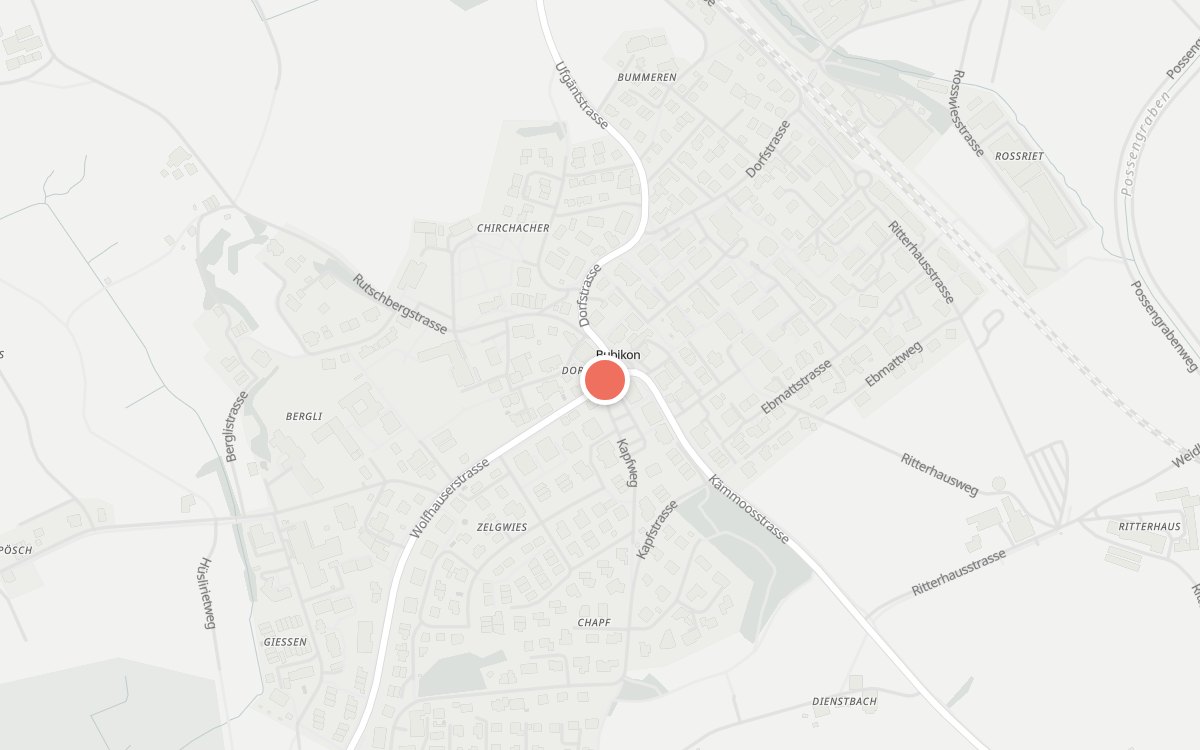 Karte: Gasthaus Blume Bubikon, Wolfhauserstrasse 4, 8608 Bubikon
