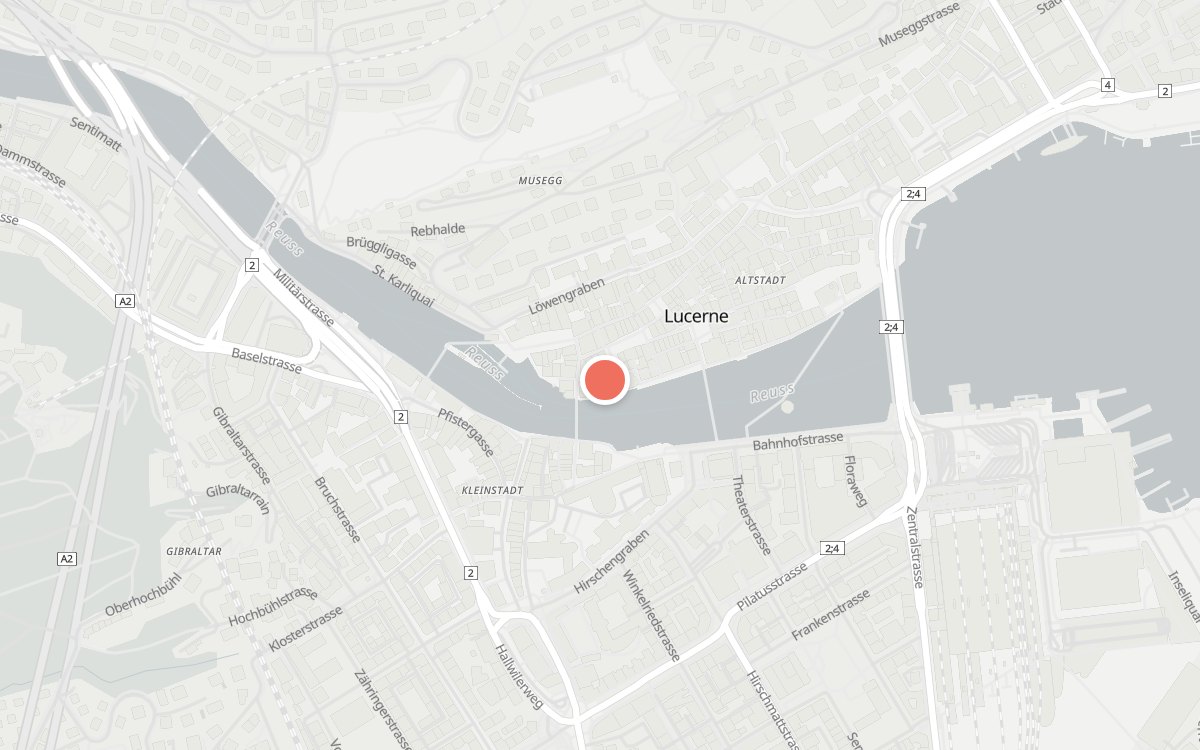 Karte: La Terrazza, Metzgerrainle 9, Luzern