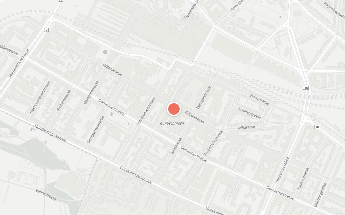 Karte: Nam Soup Bar, Güterstrasse 170, 4053 Basel