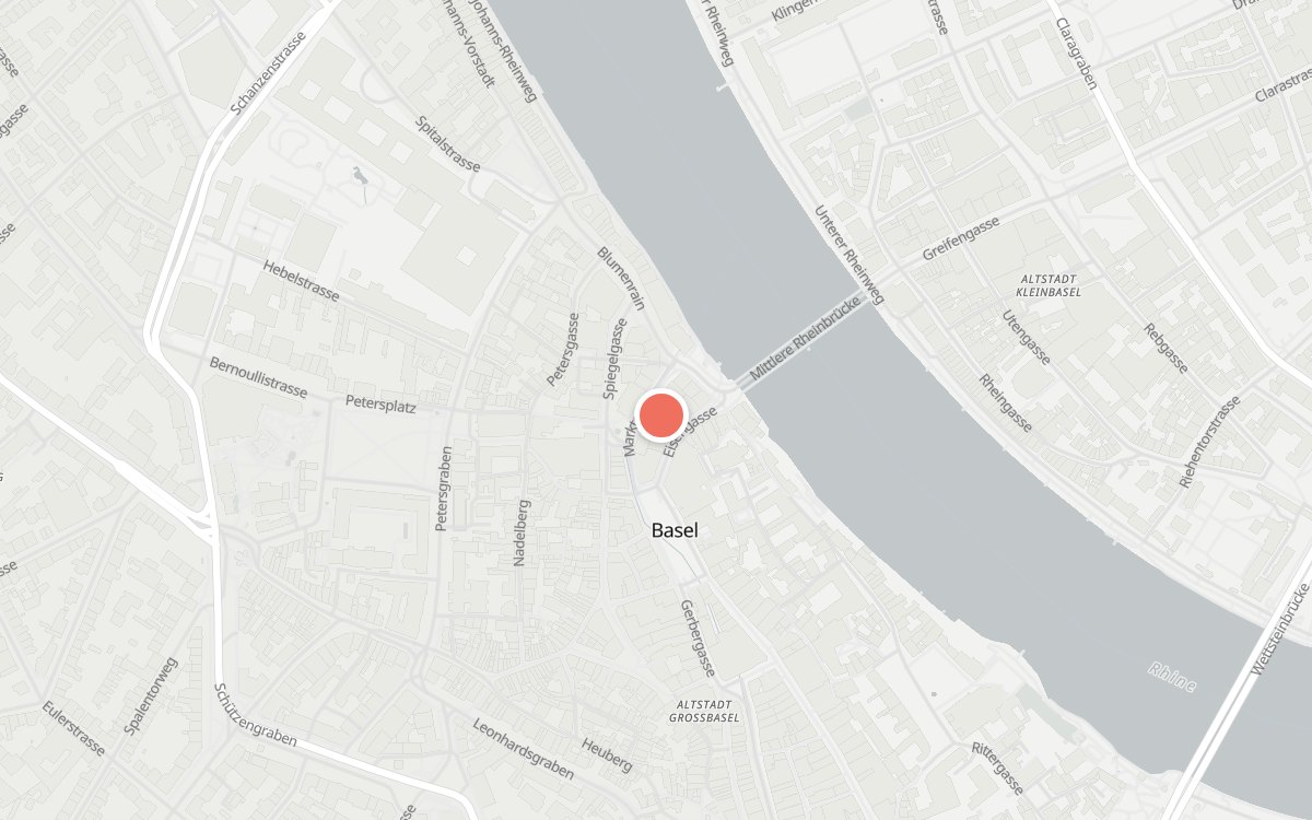 Karte: Stadtkeller, Marktgasse 11, 4051 Basel