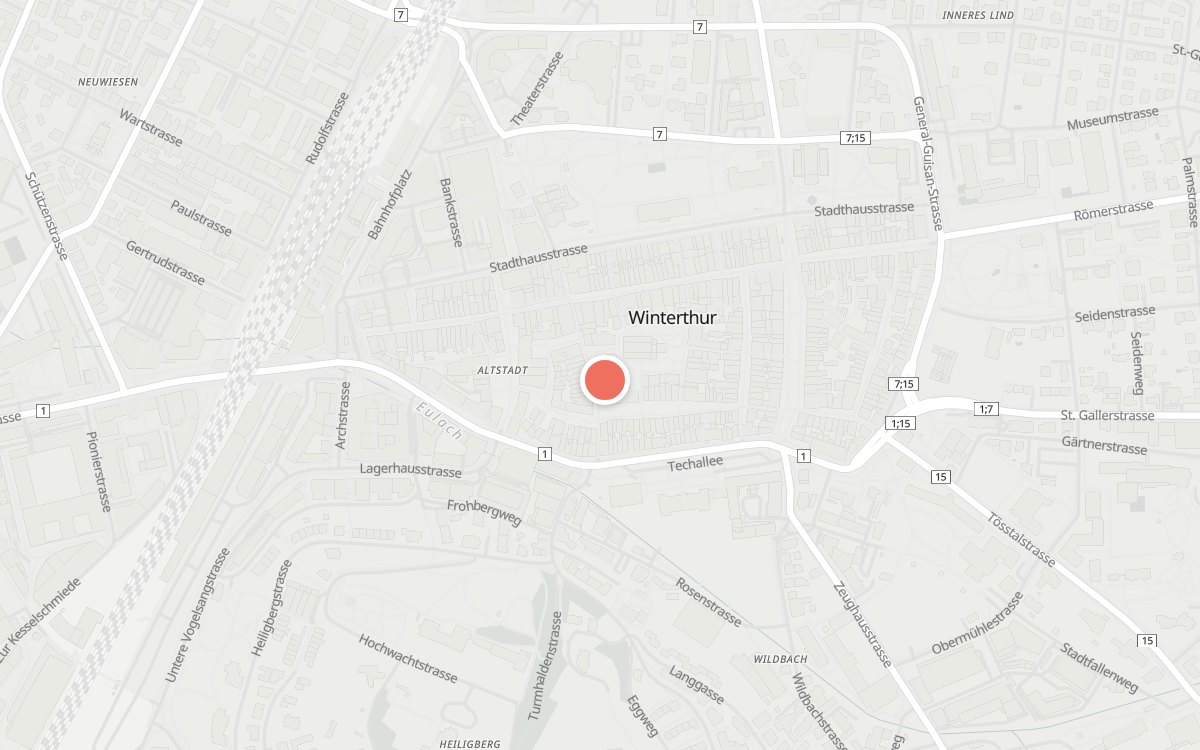 Karte: OLO Bar, Metzggasse 10, 8400 Winterthur