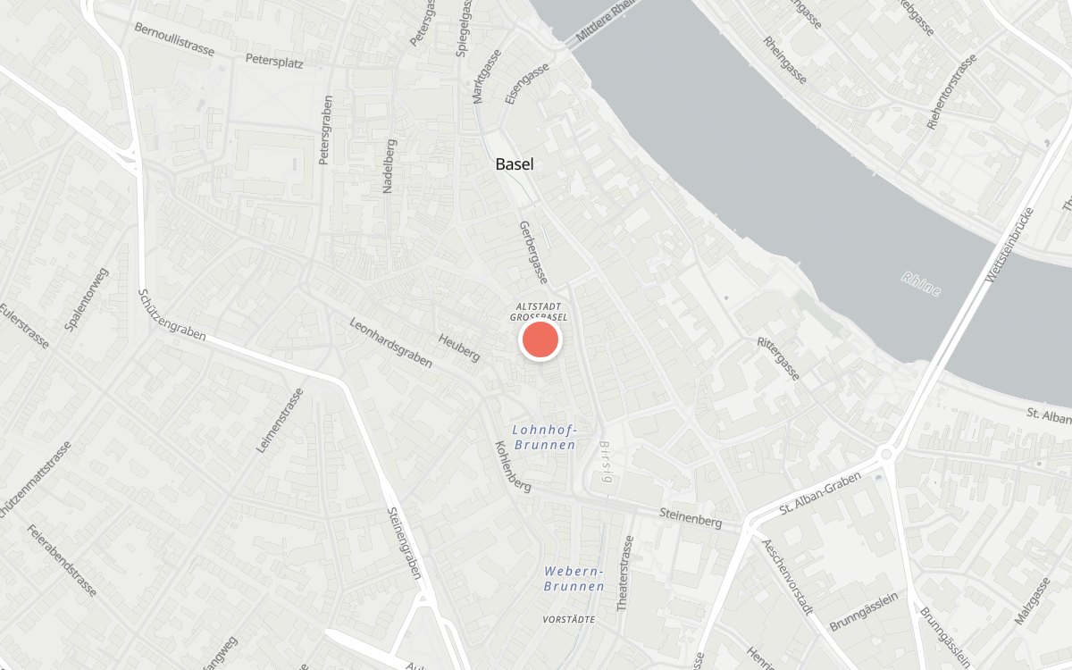 Karte: L‘Uniqe, Gerbergässlein 20, 4051 Basel