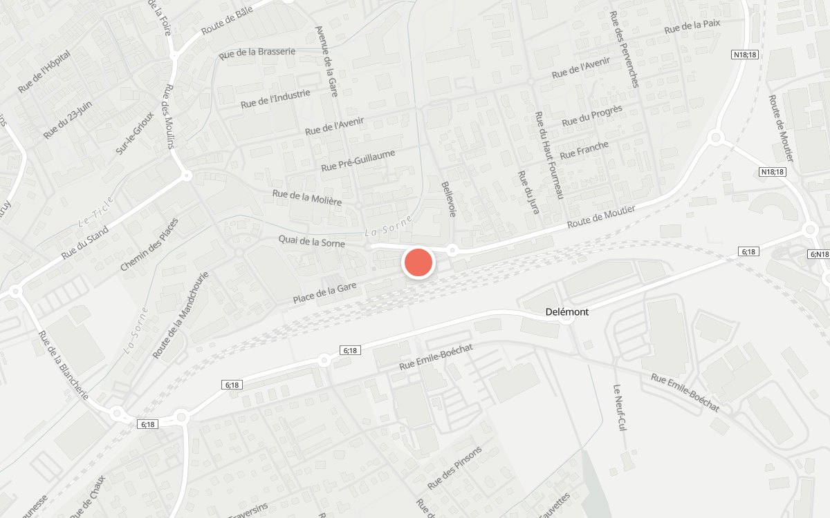 Plan : Victoria, Place de la Gare 6, 2800 Delémont