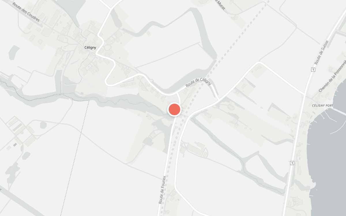 Plan : Buffet de la gare, Route de Founex 25, Nyon