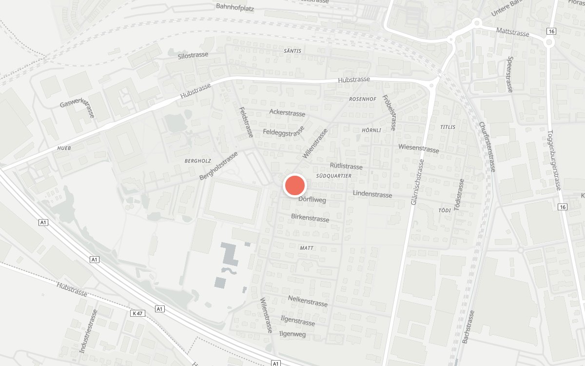 Karte: Ginger House, Wilenstrasse 29, 9500 Wil