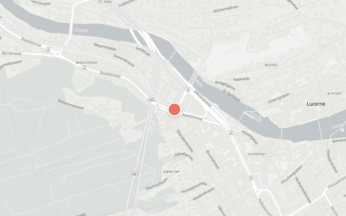 Karte: Hänggi, Baselstrasse, 6003 Luzern