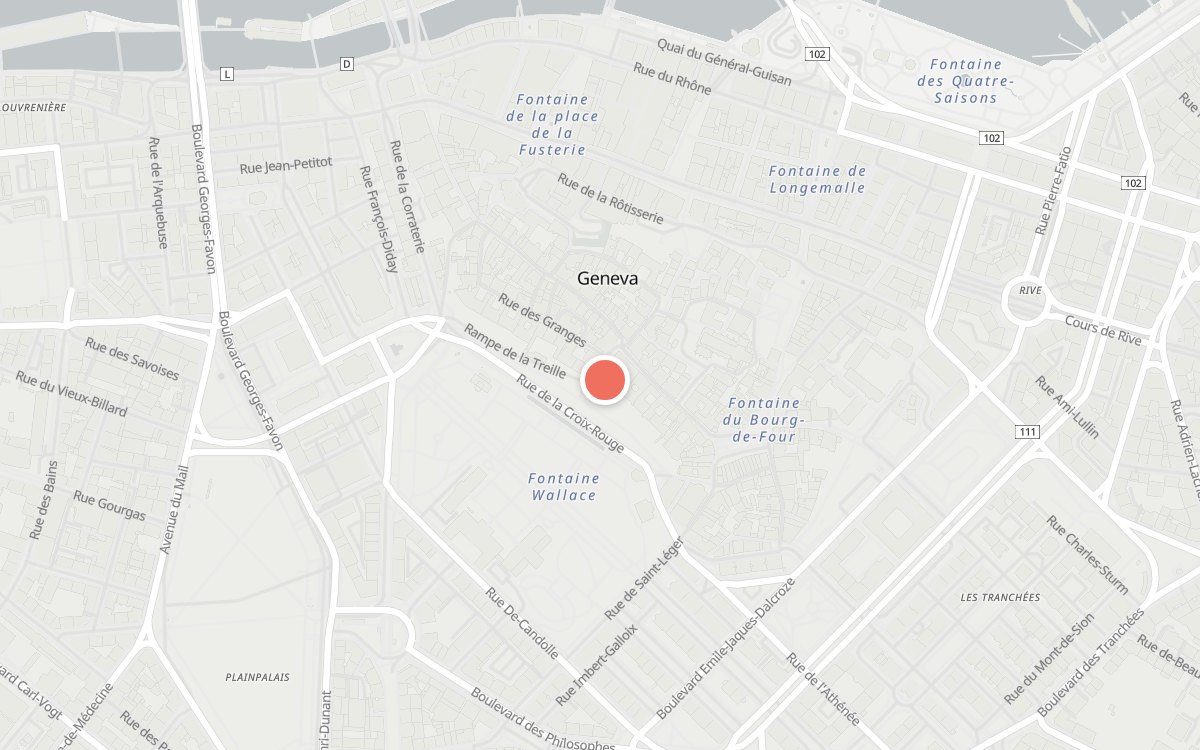 Plan : Café Papon, Rue Henri-Fazy 1, 1204 Genève