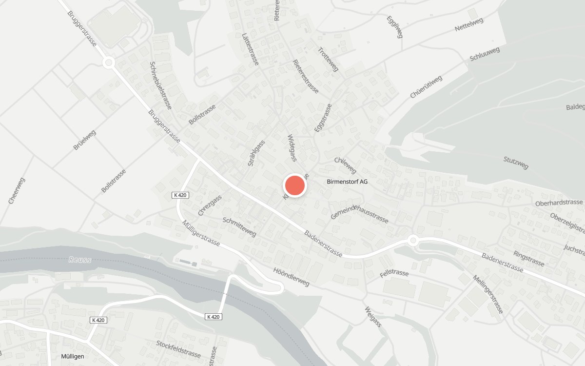 Karte: Pfändlers Gasthof zum Bären, Kirchstrasse 7, 5413 Birmenstorf AG