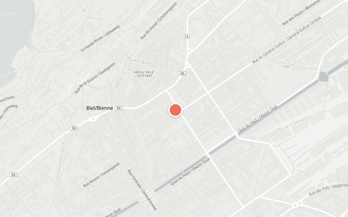 Karte: Le Panetier, Rue du Marché-Neuf / Neumarktstrasse, 2502 Biel/Bienne