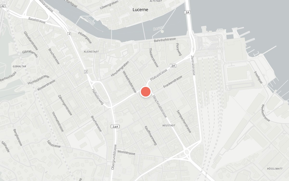 Karte: Hänggi, Pilatusstrasse 19, Luzern