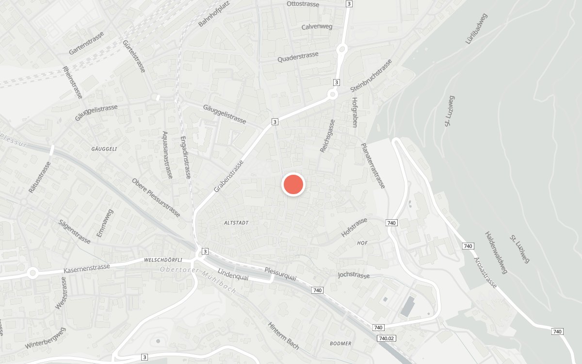 Karte: Capricorn, Mühleplatz 3, 7000 Chur