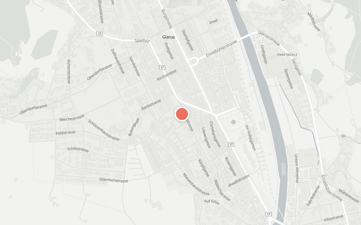Karte: Cornetto, Hauptstrasse 31, 8750 Glarus