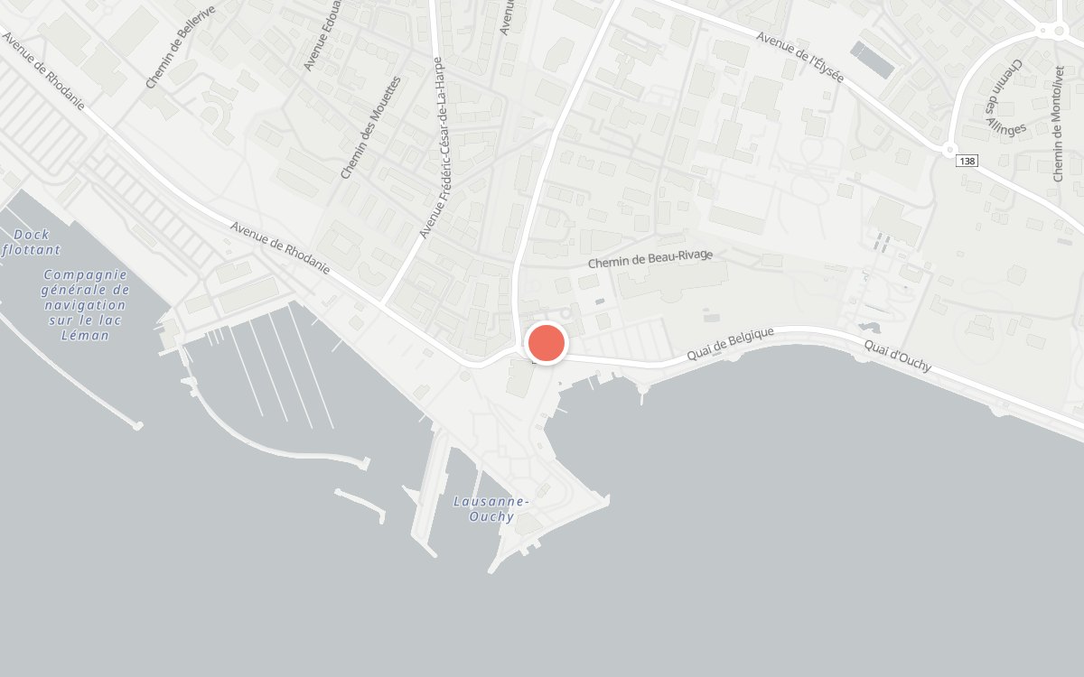 Plan : Hôtel-Restaurant du Port, Place du Port 5, 1006 Lausanne
