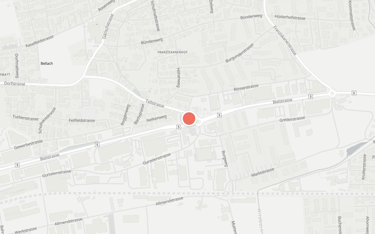 Karte: Restaurant Tell, Tellstrasse 30, 4512 Bellach
