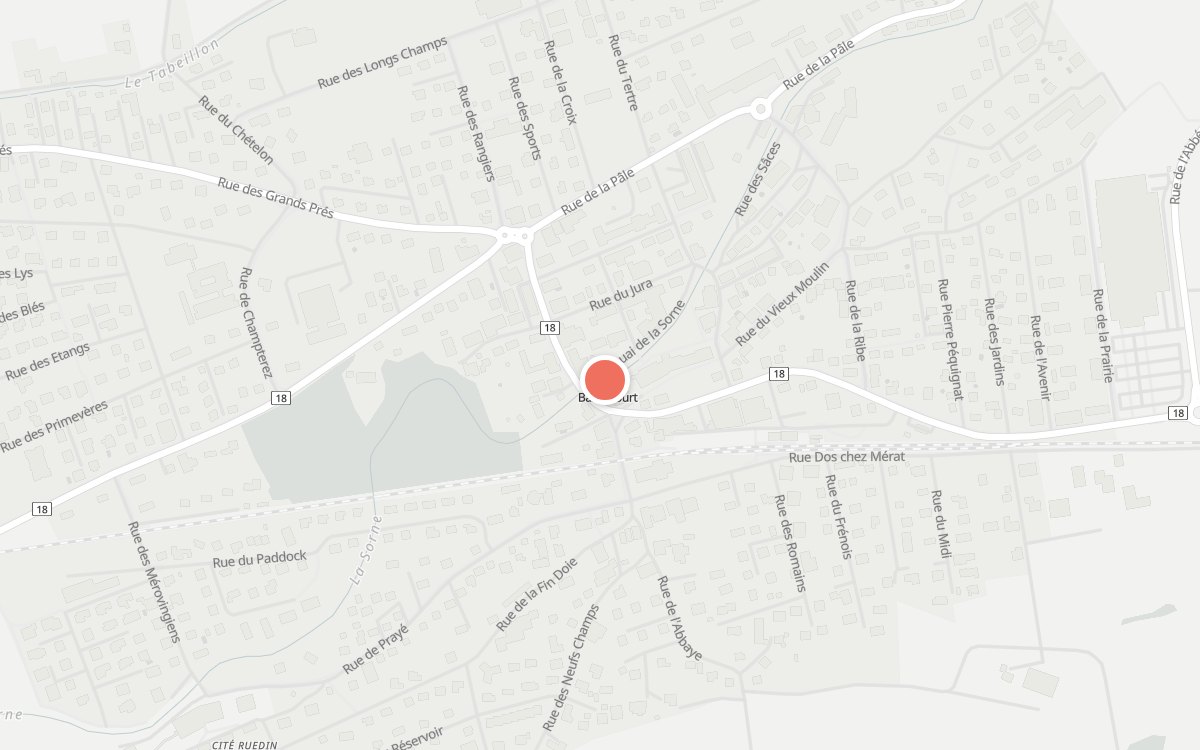 Plan : Restaurant Metropole, Quai de la Sorne 4, 2800 Delémont