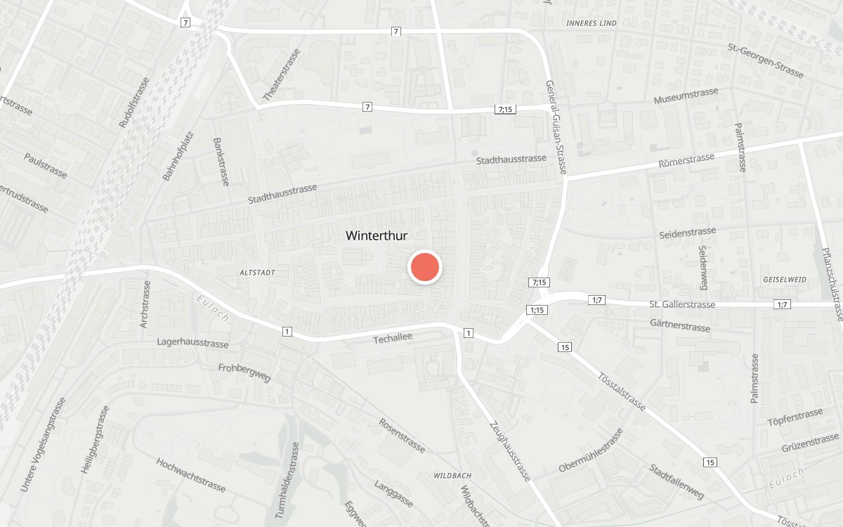 Karte: Obergass, Winterthur