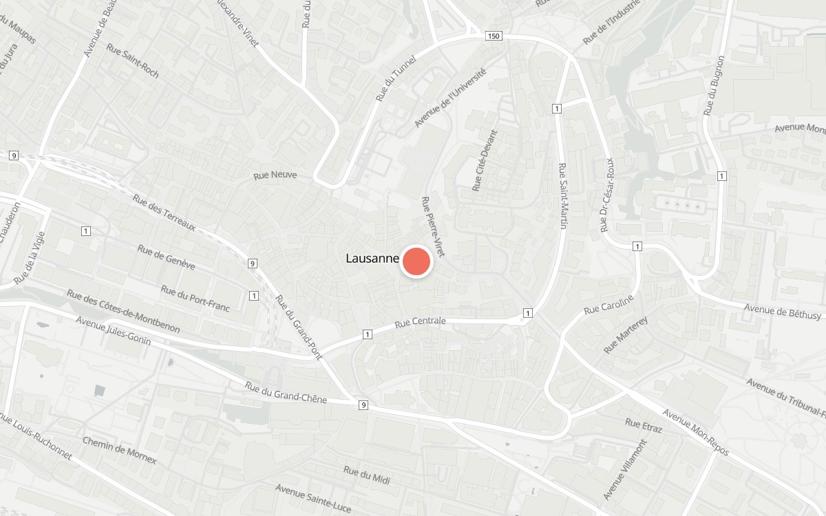 Plan : Laxmi, Escaliers du Marché 5, 1001 Lausanne