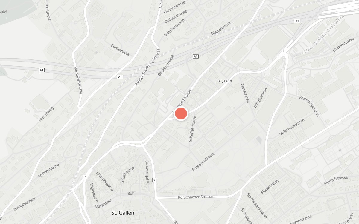 Karte: Candela, Sonnenstrasse 5, 9000 St. Gallen