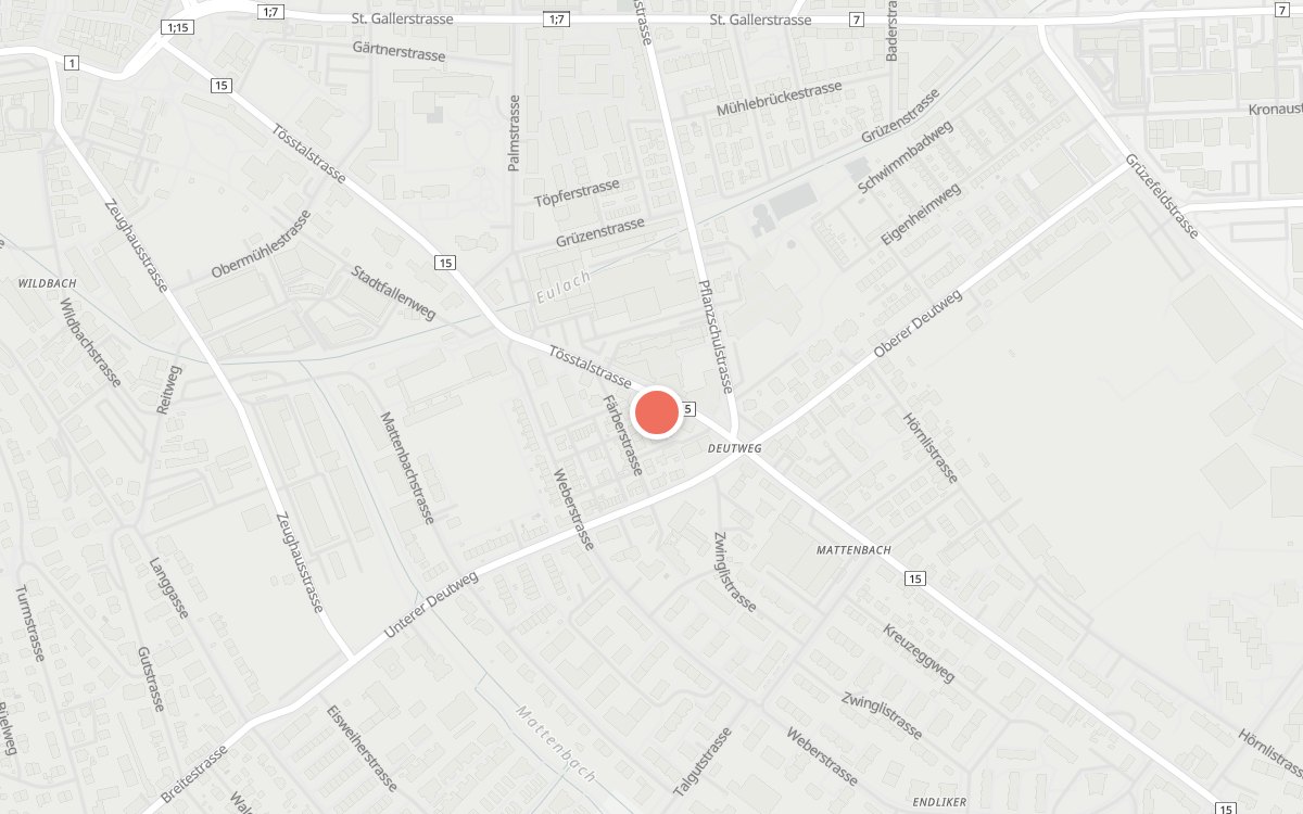 Karte: Al Giardino, Tösstalstrasse 70, 8400 Winterthur