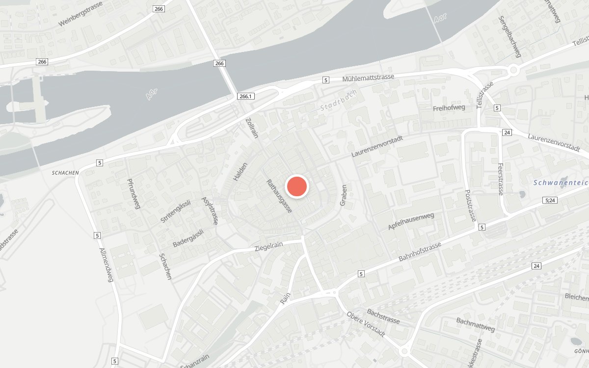 Karte: Restaurant Oliv, Kronengasse 8, 5000 Aarau