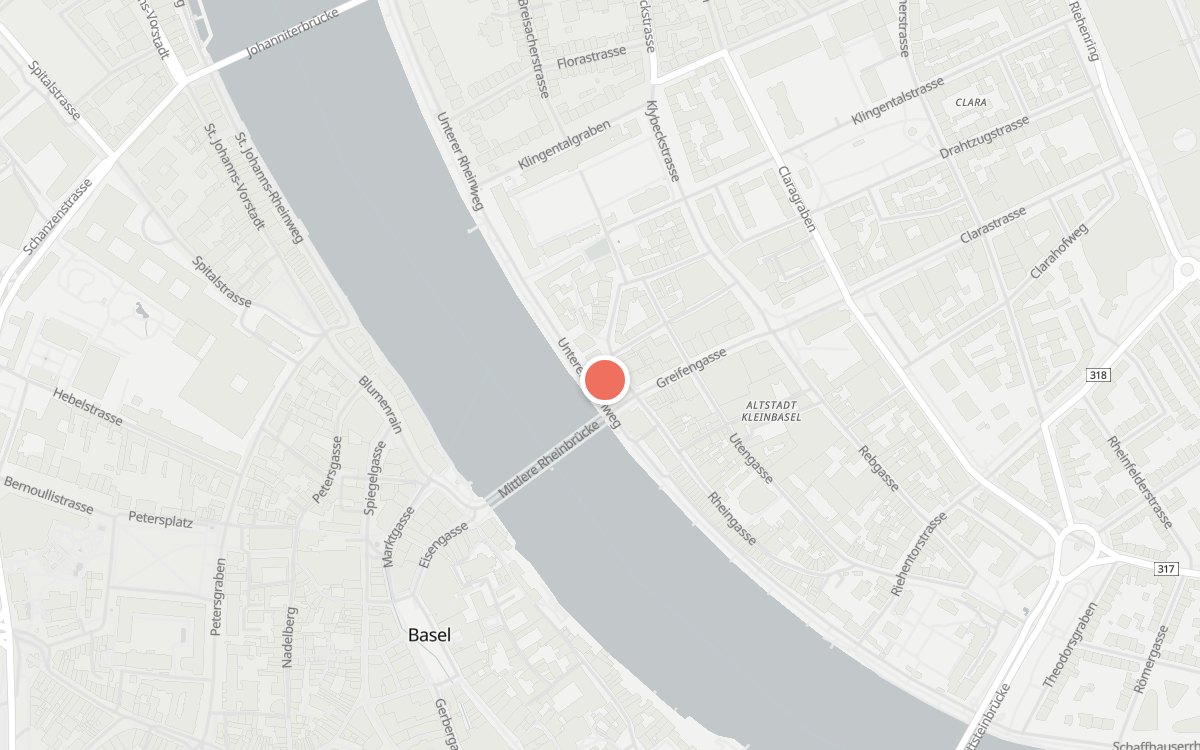 Karte: RhyWyera, Unterer Rheinweg 10, 4058 Basel