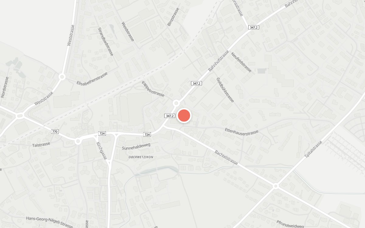 Karte: Konter, Ettenhauserstrasse 5, Zürich