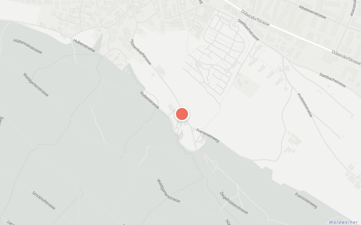 Karte: Wirtschaft Ziegelhütte, Hüttenkopfstrasse 70, 8050 Zürich