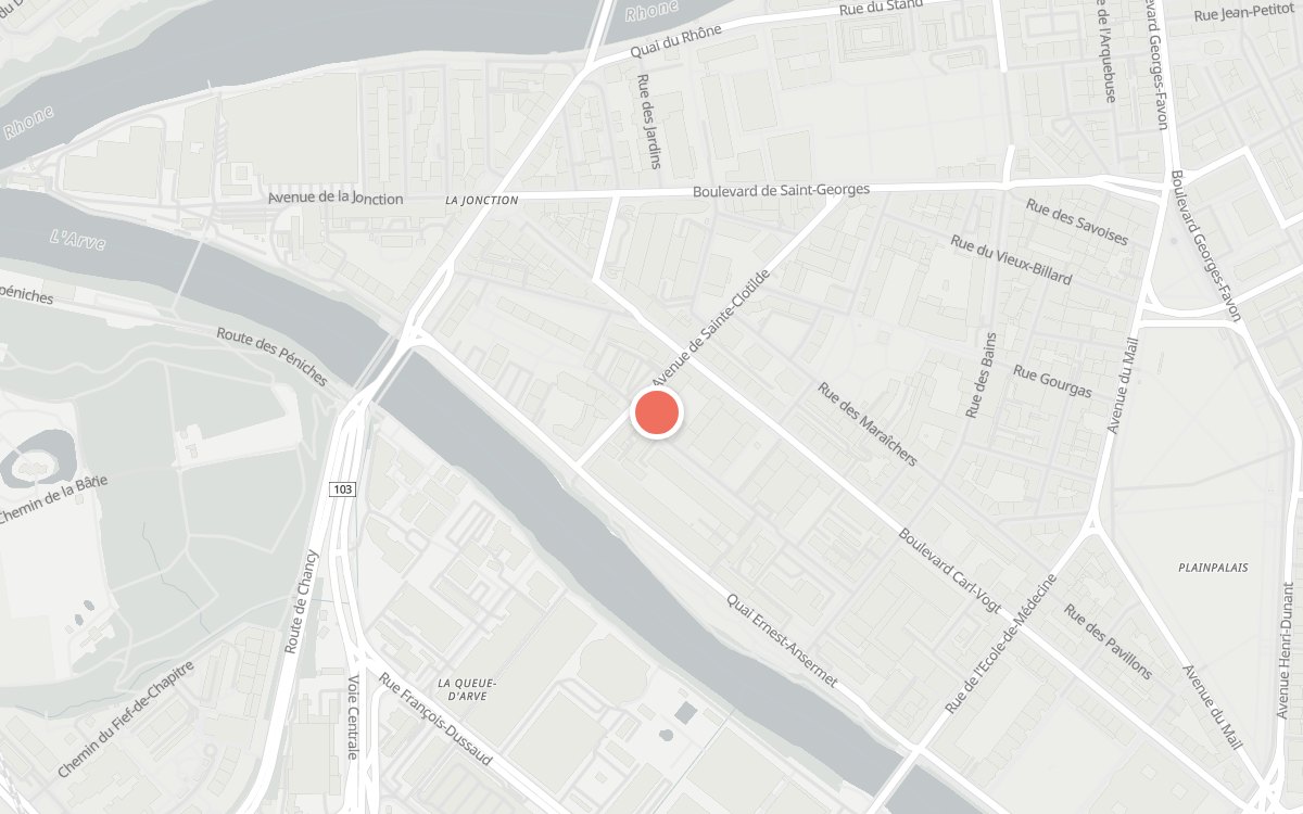 Plan : Le Darshana, Avenue de Sainte-Clotilde 21, 1205 Genève