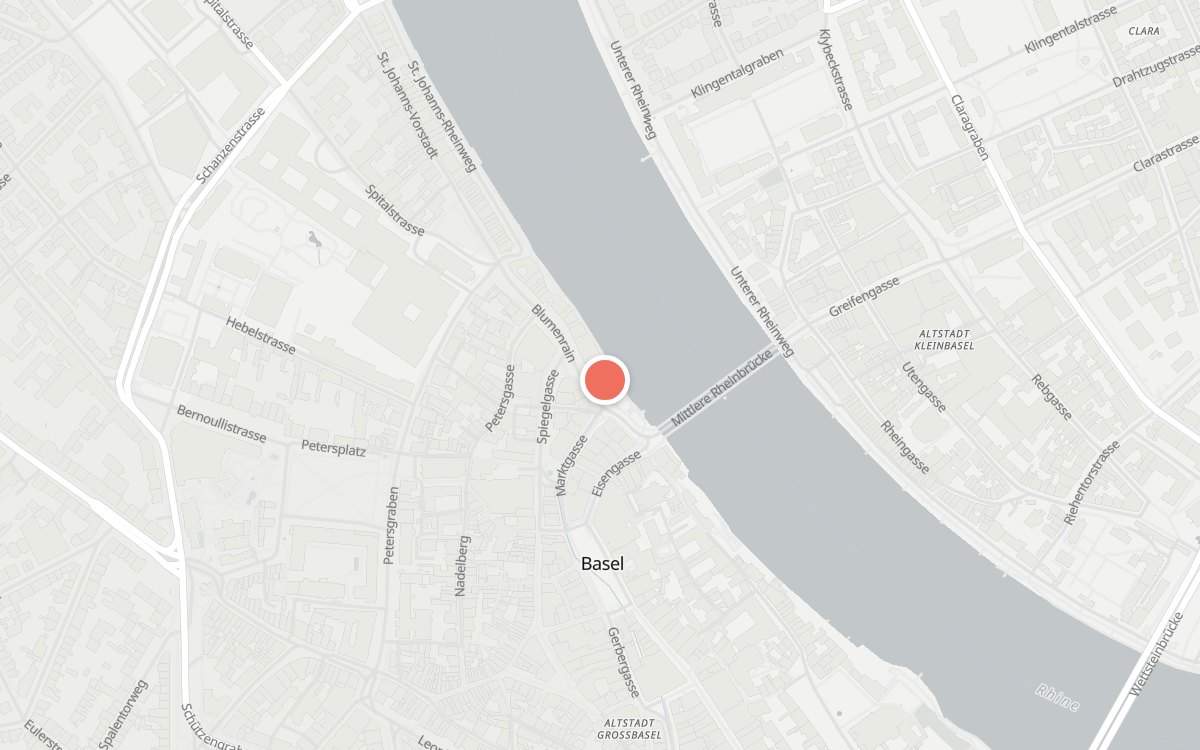 Karte: Bar Les Trois Rois, Basel