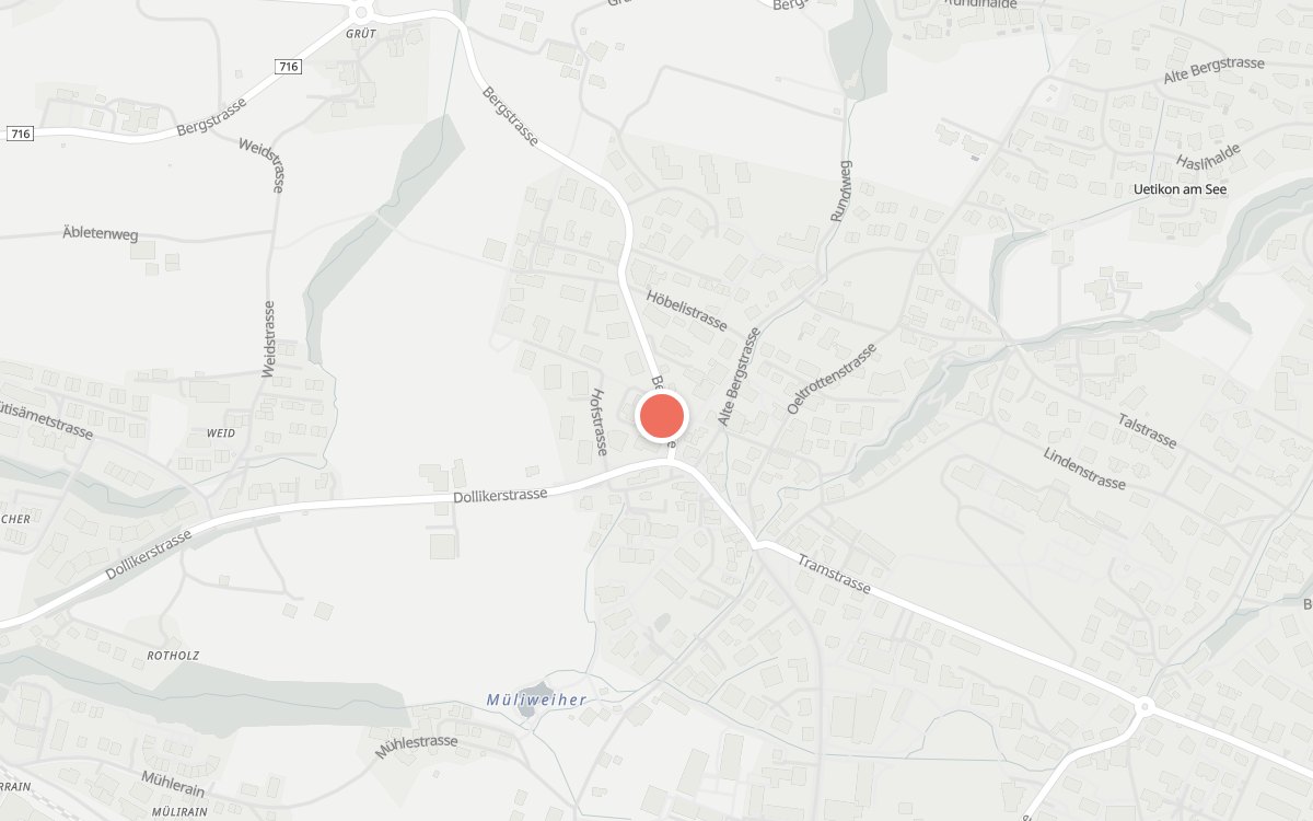 Karte: Steiner, Bergstrasse 195, 8707 Uetikon am See