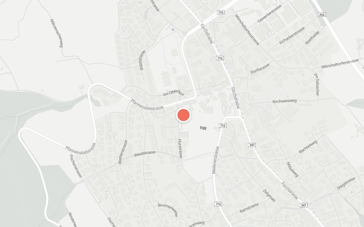 Karte: Gasthof St. Antonius, Flurstrasse 3, 8132 Egg