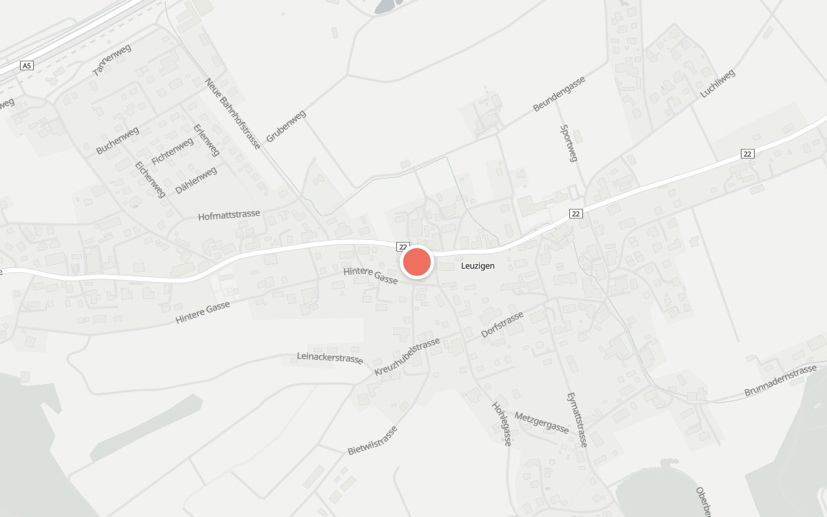 Karte: Gasthof Bären, Bürenstrasse 3, 3297 Leuzigen
