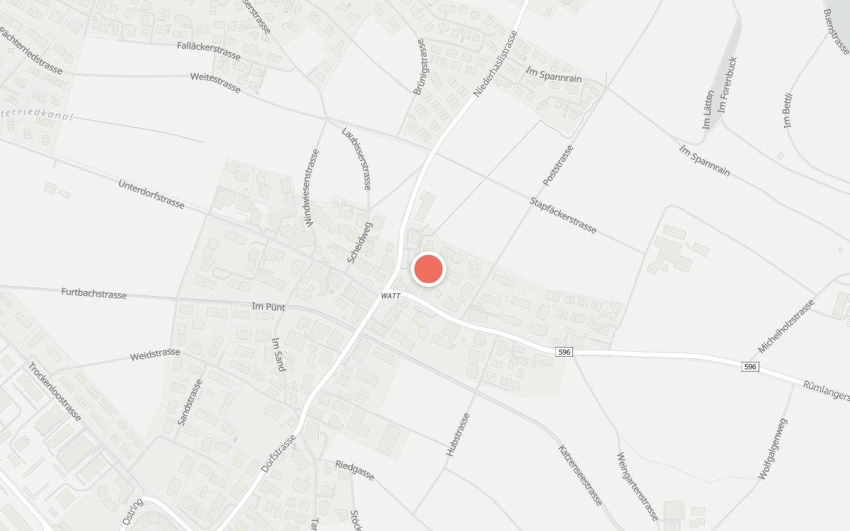 Karte: Restaurant zum Türmli, Niederhaslistrasse 4, 8105 Watt