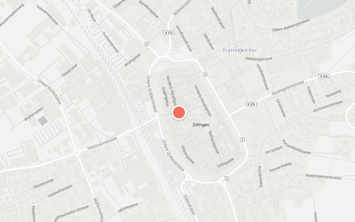 Karte: La Lupa, Kirchplatz 10, 4800 Zofingen