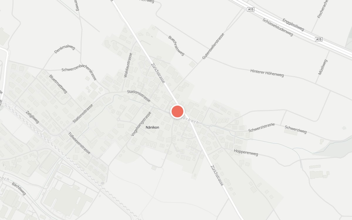 Karte: Landgasthof Löwen, Zürichstrasse 47, 8606 Nänikon