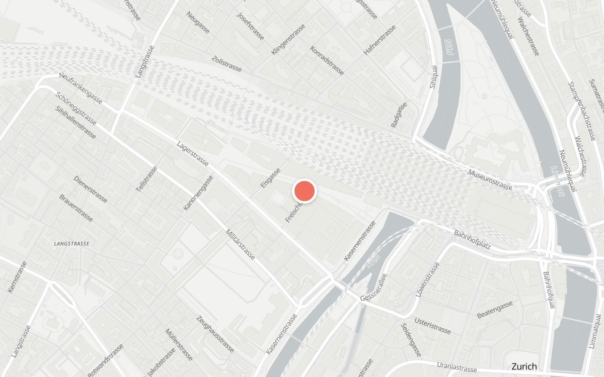 Karte: Loft Five, Europaallee 15, 8004 Zürich